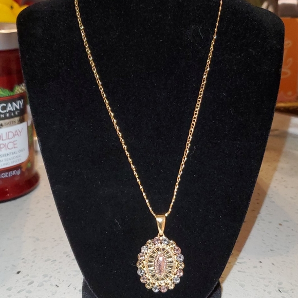 IItalian 18kt gold plated tricolor Guadelupe - Picture 3 of 10